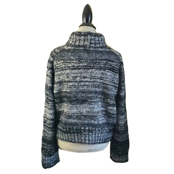 Babaton Sweaters - BABATON | Aritzia Black White Grey Titus Alpaca Wool Turtleneck Sweater (M)
